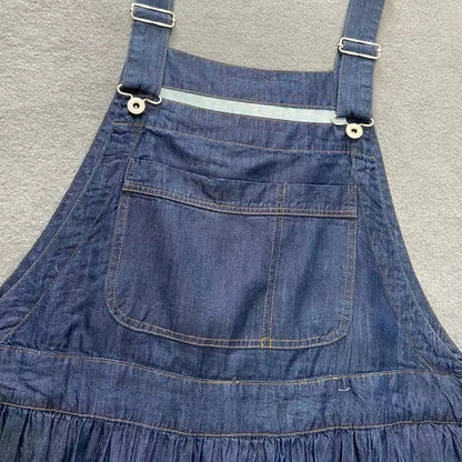 Oversized Lightweight Denim Overall Dress