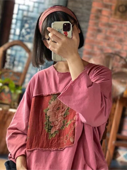 Baggy Pink T-Shirt 3/4 Sleeves